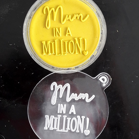 Special Mother's Day Acrylic Outbosser Fondant Stamps For Cakes & Cupcakes. - Picture 13 of 15